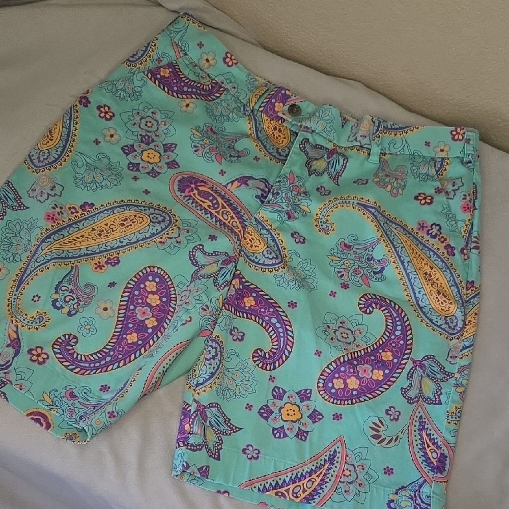 Loudmouth Teal Paisley Men's Shorts